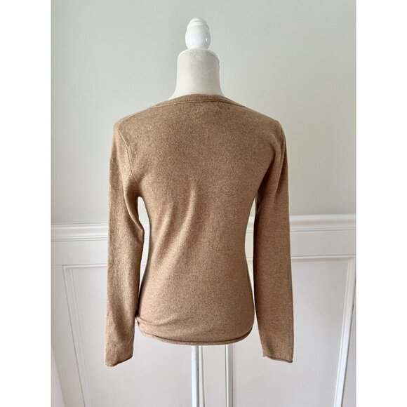 Philosophy By Republic Cashmere Camel Crew Neck Sweater M - Picture 3 of 4
